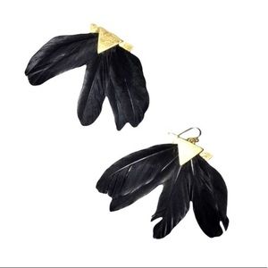 Feather earrings